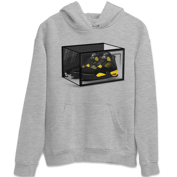 Air Jordan 4 Thunder Sneaker Match Tees Shoe Box Sneaker Tees Air Jordan 4 Retro Thunder Tee Unisex Shirts Heather Grey 2