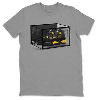 Air Jordan 4 Thunder Sneaker Match Tees Shoe Box Sneaker Tees Air Jordan 4 Retro Thunder Tee Unisex Shirts Heather Grey 2