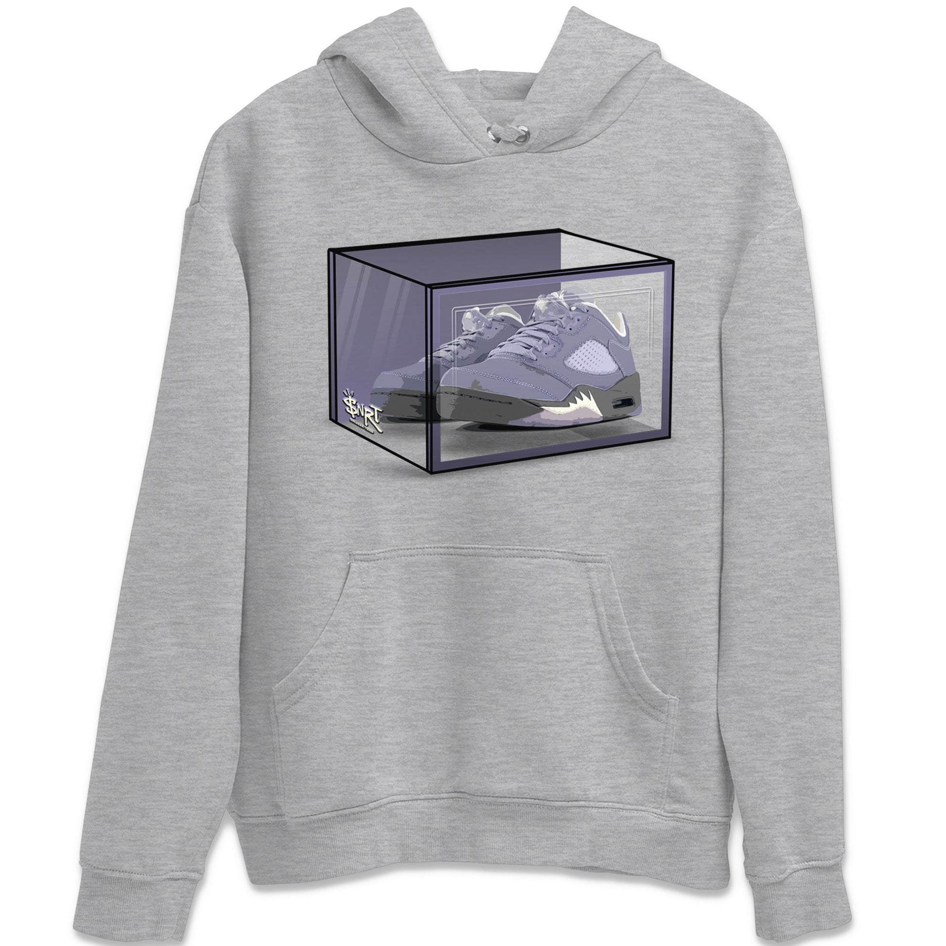 Air Jordan 5 Indigo Haze Sneaker Match Tees Shoe Box Sneaker Tees 5s Indigo Haze Sneaker Release Tees Unisex Shirts Heather Grey 2