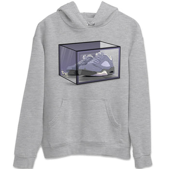 Air Jordan 5 Indigo Haze Sneaker Match Tees Shoe Box Sneaker Tees 5s Indigo Haze Sneaker Release Tees Unisex Shirts Heather Grey 2