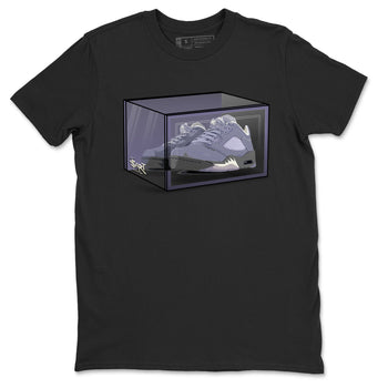 Air Jordan 5 Indigo Haze Sneaker Match Tees Shoe Box Sneaker Tees 5s Indigo Haze Sneaker Release Tees Unisex Shirts Black 2