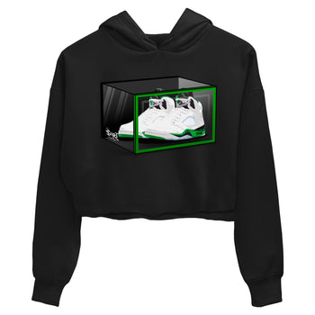 AJ5 Retro Lucky Green shirt to match jordans Shoe Box sneaker tees Air Jordan 5 Retro Lucky Green SNRT Sneaker Tees Casual Crew Neck T-Shirt Black 2 Crop T-Shirt