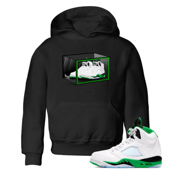 AJ5 Retro Lucky Green shirt to match jordans Shoe Box sneaker tees Air Jordan 5 Retro Lucky Green SNRT Sneaker Tees Casual Crew Neck T-Shirt Baby Toddler Black 1 T-Shirt