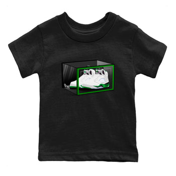 AJ5 Retro Lucky Green shirt to match jordans Shoe Box sneaker tees Air Jordan 5 Retro Lucky Green SNRT Sneaker Tees Casual Crew Neck T-Shirt Baby Toddler Black 2 T-Shirt