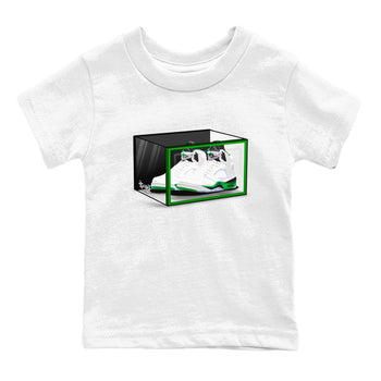AJ5 Retro Lucky Green shirt to match jordans Shoe Box sneaker tees Air Jordan 5 Retro Lucky Green SNRT Sneaker Tees Casual Crew Neck T-Shirt Baby Toddler White 2 T-Shirt