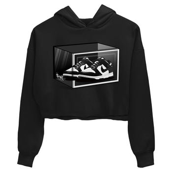 Dunk Panda shirt to match jordans Shoe Box sneaker tees Dunk Panda SNRT Sneaker Release Tees Black 2 Crop T-Shirt