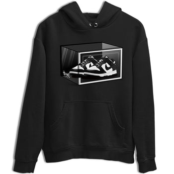 Dunk Panda shirt to match jordans Shoe Box sneaker tees Dunk Panda SNRT Sneaker Release Tees Unisex Black 2 T-Shirt