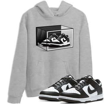Dunk Panda shirt to match jordans Shoe Box sneaker tees Dunk Panda SNRT Sneaker Release Tees Unisex Heather Grey 1 T-Shirt