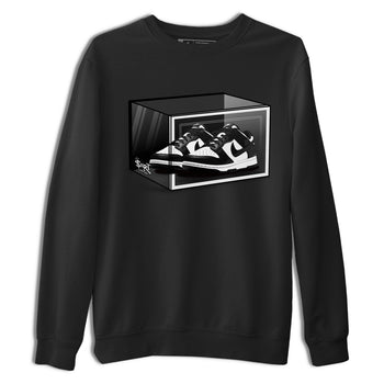 Dunk Panda shirt to match jordans Shoe Box sneaker tees Dunk Panda SNRT Sneaker Release Tees Unisex Black 2 T-Shirt