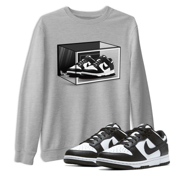 Dunk Panda shirt to match jordans Shoe Box sneaker tees Dunk Panda SNRT Sneaker Release Tees Unisex Heather Grey 1 T-Shirt