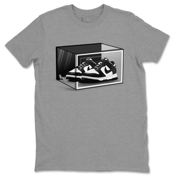 Dunk Panda shirt to match jordans Shoe Box sneaker tees Dunk Panda SNRT Sneaker Release Tees Unisex Heather Grey 2 T-Shirt