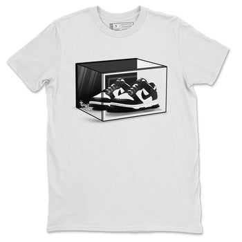 Dunk Panda shirt to match jordans Shoe Box sneaker tees Dunk Panda SNRT Sneaker Release Tees Unisex White 2 T-Shirt