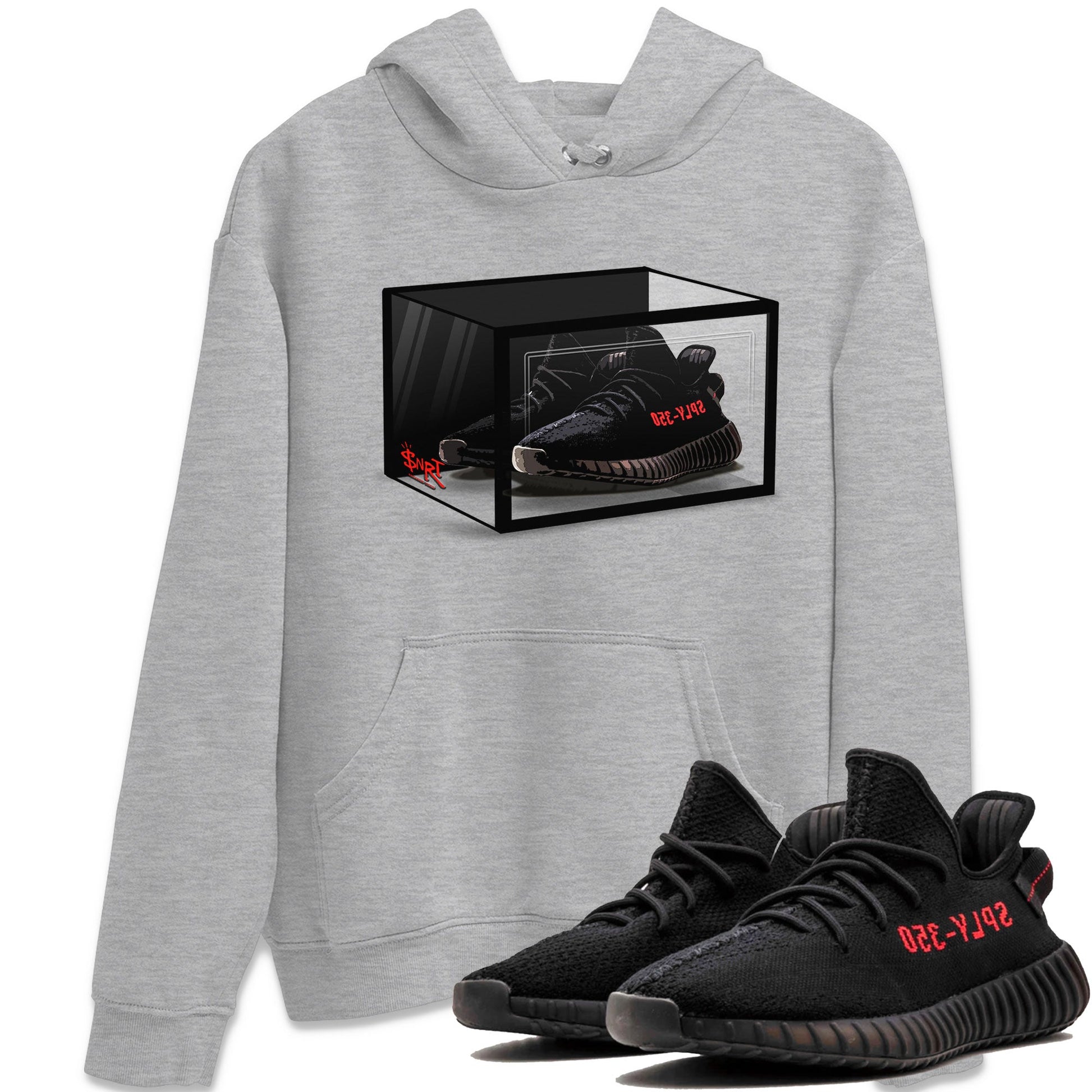 Yeezy Boost 350 v2 Bred | Shoe Box Unisex T-Shirt | SNRT Sneaker Release Tees T-Shirt / Black / 6XL Yeezy Boost 350 v2 Bred | Shoe Box Unisex T-Shirt | SNRT Sneaker Release Tees T-Shirt / Black / 6XL