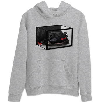Adidas Yeezy Boost 350 V2 Bred shirt to match jordans Shoe Box sneaker tees Yeezy 350 Bred SNRT Sneaker Release Tees Unisex Heather Grey 2 T-Shirt
