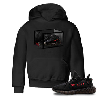 Adidas Yeezy Boost 350 V2 Bred shirt to match jordans Shoe Box sneaker tees Yeezy 350 Bred SNRT Sneaker Release Tees Baby Toddler Black 1 T-Shirt