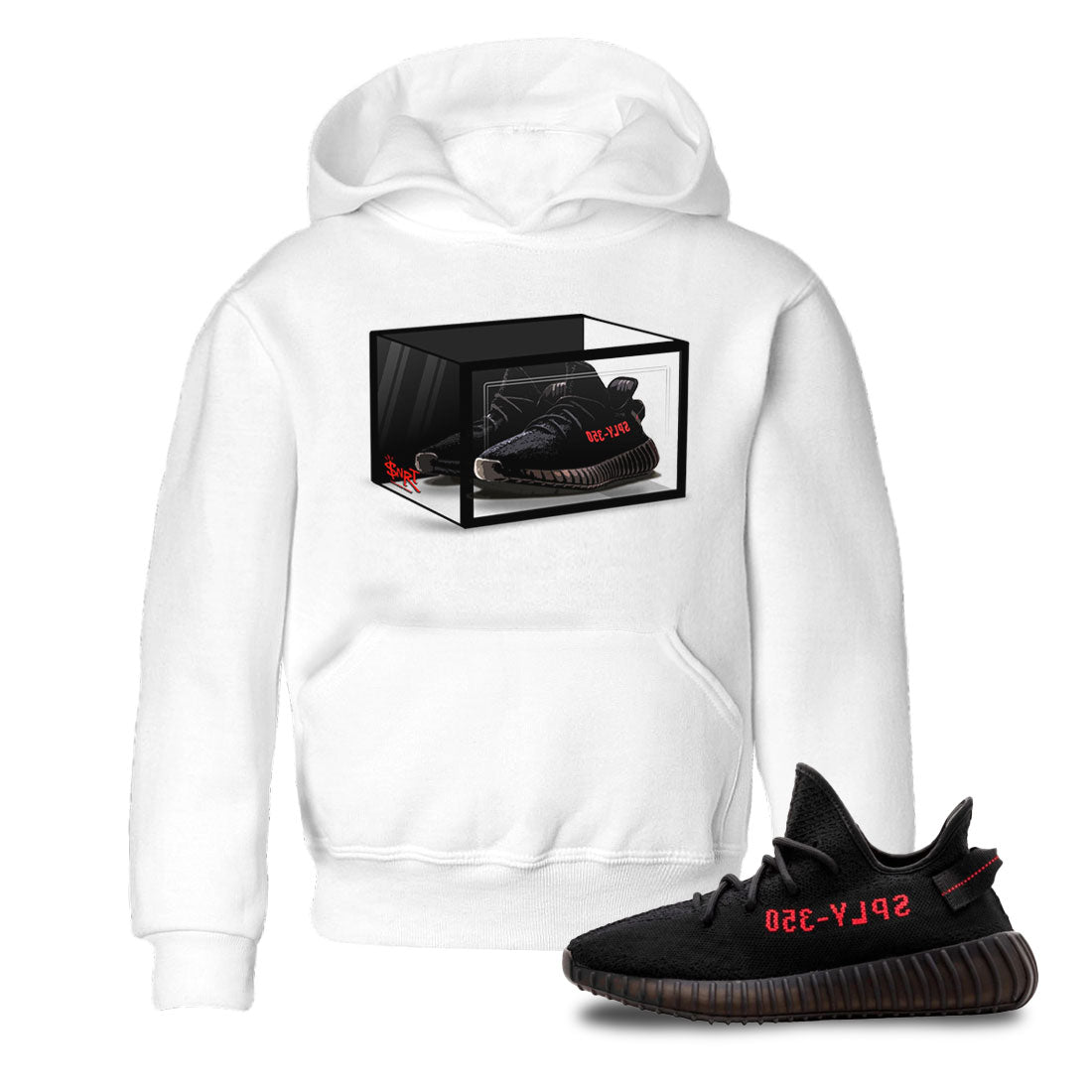 adidas gazelle silver green womens Yeezy Boost 350 Bred | Shoe Box Kids T-Shirt | SNRT Sneaker Release Tees