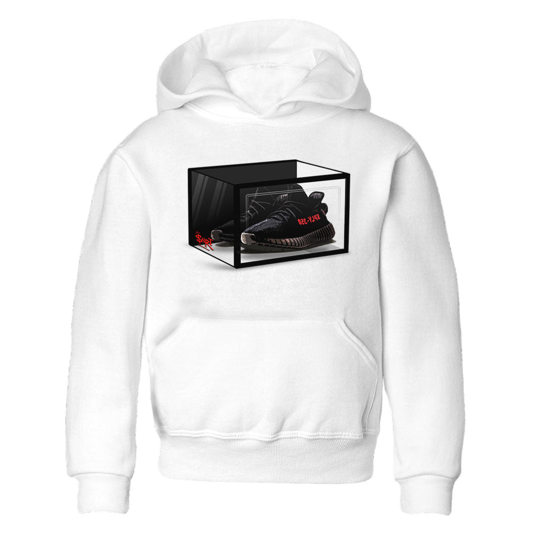 Adidas Yeezy Boost 350 V2 Bred shirt to match jordans Shoe Box sneaker tees Yeezy 350 Bred SNRT Sneaker Release Tees Baby Toddler White 2 T-Shirt