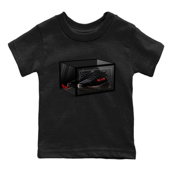Adidas Yeezy Boost 350 V2 Bred shirt to match jordans Shoe Box sneaker tees Yeezy 350 Bred SNRT Sneaker Release Tees Baby Toddler Black 2 T-Shirt