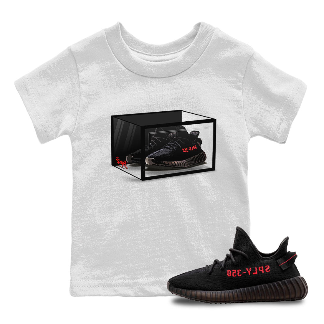 Yeezy Boost 350 Bred | Shoe Box Kids T-Shirt