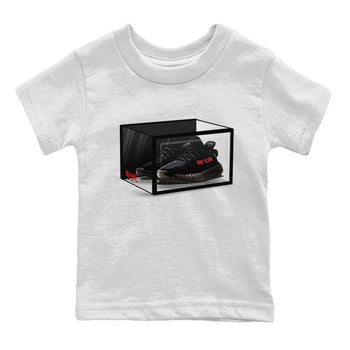 Adidas Yeezy Boost 350 V2 Bred shirt to match jordans Shoe Box sneaker tees Yeezy 350 Bred SNRT Sneaker Release Tees Baby Toddler White 2 T-Shirt