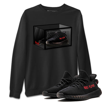 Adidas Yeezy Boost 350 V2 Bred shirt to match jordans Shoe Box sneaker tees Yeezy 350 Bred SNRT Sneaker Release Tees Unisex Black 1 T-Shirt