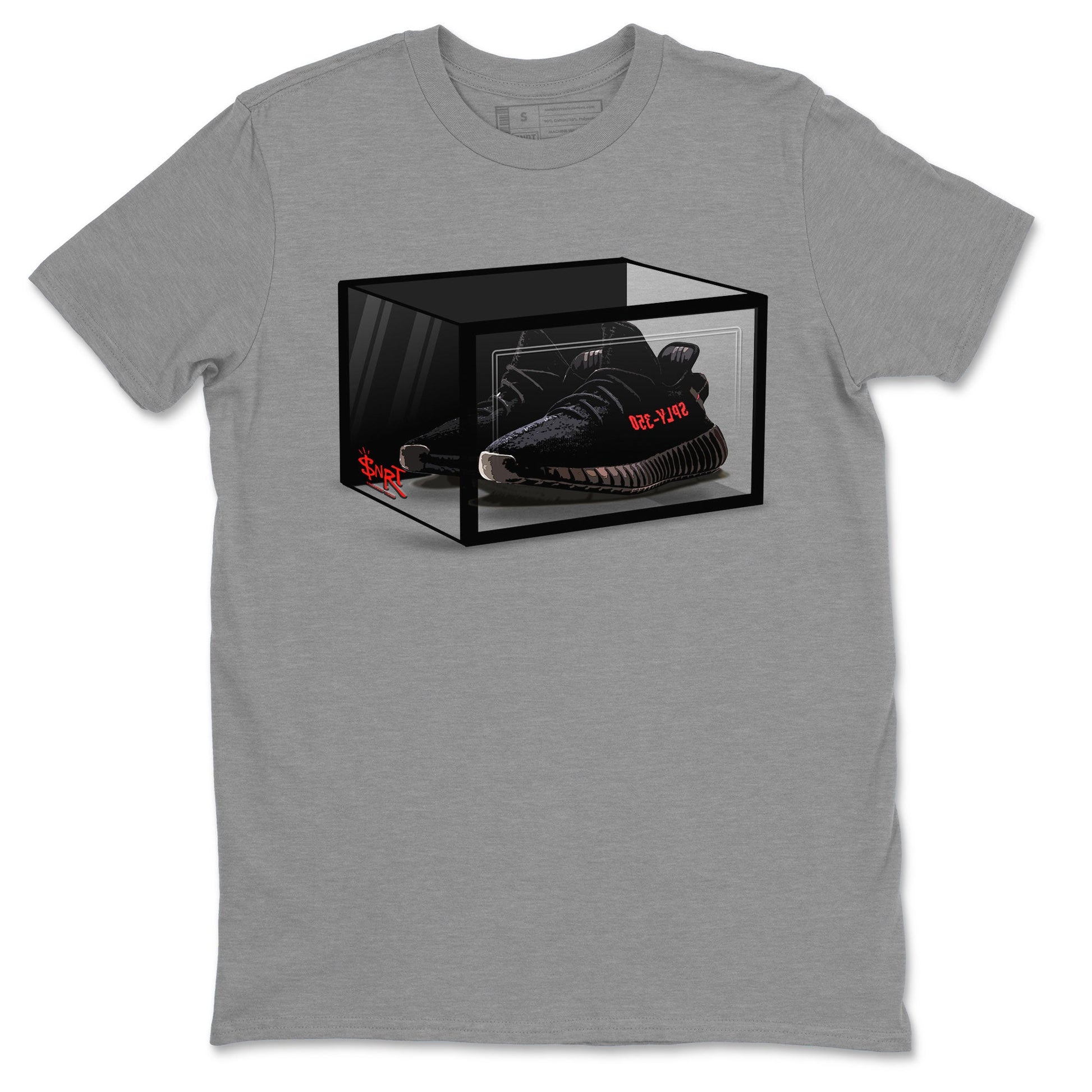 Yeezy Boost 350 v2 Bred | Shoe Box Unisex T-Shirt | SNRT Sneaker Release Tees T-Shirt / White / 2XL Yeezy Boost 350 v2 Bred | Shoe Box Unisex T-Shirt | SNRT Sneaker Release Tees T-Shirt / White / 2XL
