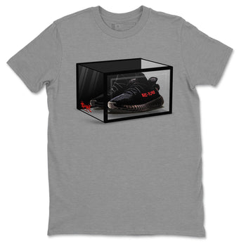 Adidas Yeezy Boost 350 V2 Bred shirt to match jordans Shoe Box sneaker tees Yeezy 350 Bred SNRT Sneaker Release Tees Unisex Heather Grey 2 T-Shirt