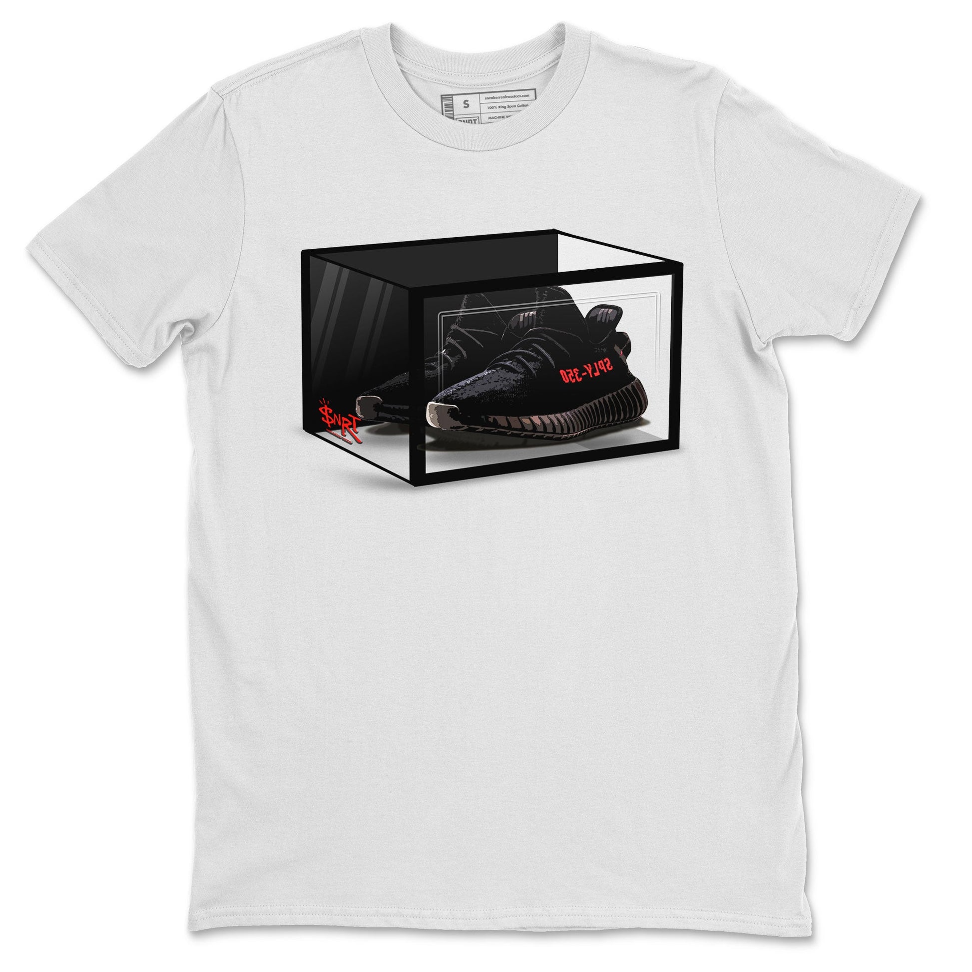 Yeezy Boost 350 v2 Bred | Shoe Box Unisex T-Shirt | SNRT Sneaker Release Tees T-Shirt / White / 2XL Yeezy Boost 350 v2 Bred | Shoe Box Unisex T-Shirt | SNRT Sneaker Release Tees T-Shirt / White / 2XL