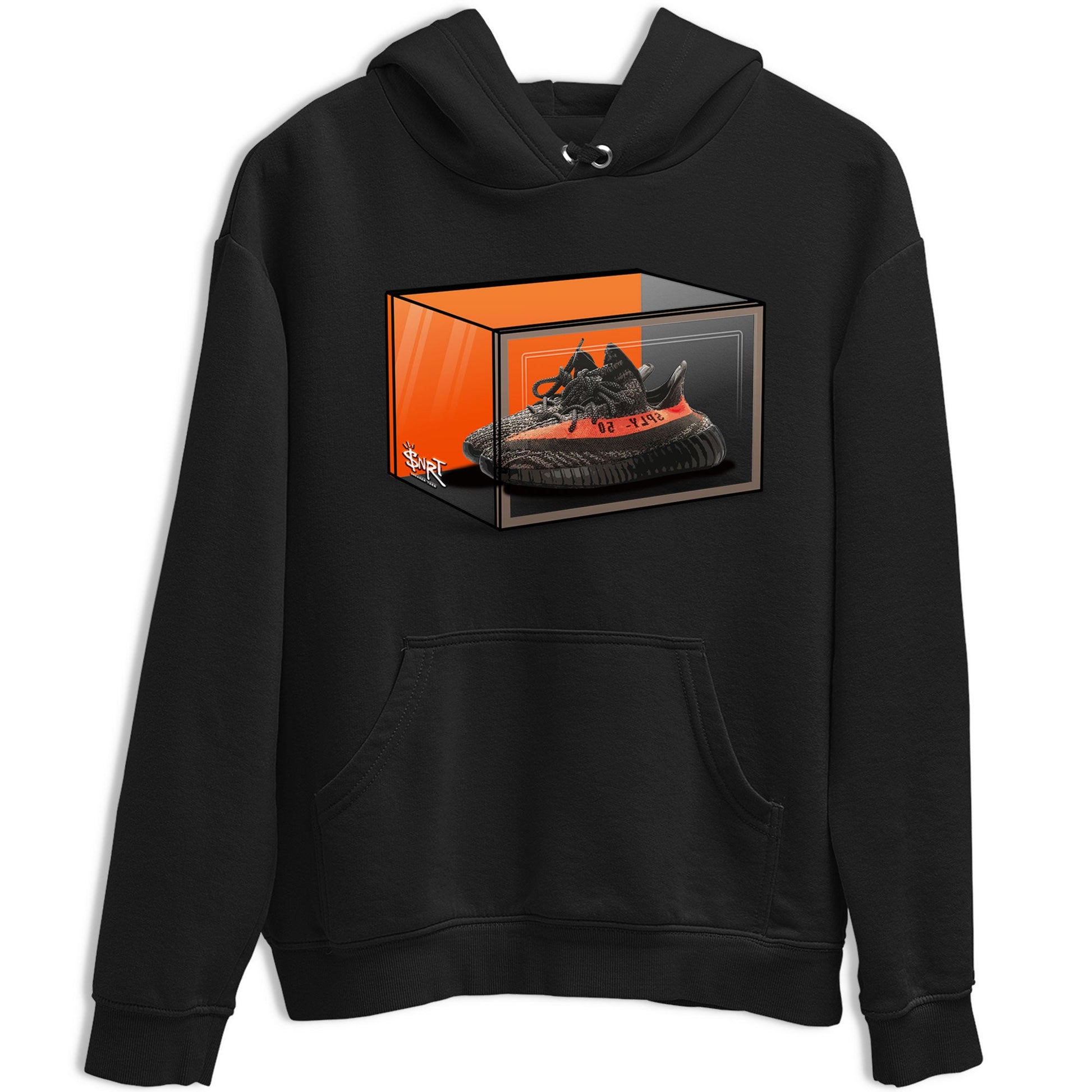 Yeezy 350 Carbon Beluga shirt to match jordans Shoe Box sneaker tees Yeezy Boost 350 Carbon Beluga SNRT Sneaker Release Tees Unisex Black 2 T-Shirt