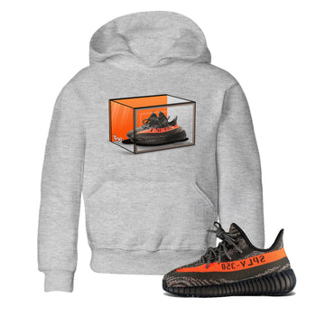 Yeezy 350 Carbon Beluga shirt to match jordans Shoe Box sneaker tees Yeezy Boost 350 Carbon Beluga SNRT Sneaker Release Tees Baby Toddler Heather Grey 1 T-Shirt