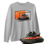 Yeezy 350 Carbon Beluga shirt to match jordans Shoe Box sneaker tees Yeezy Boost 350 Carbon Beluga SNRT Sneaker Release Tees Unisex Heather Grey 1 T-Shirt