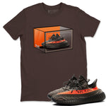 Yeezy 350 Carbon Beluga shirt to match jordans Shoe Box sneaker tees Yeezy Boost 350 Carbon Beluga SNRT Sneaker Release Tees Unisex Dark Chocolate 1 T-Shirt