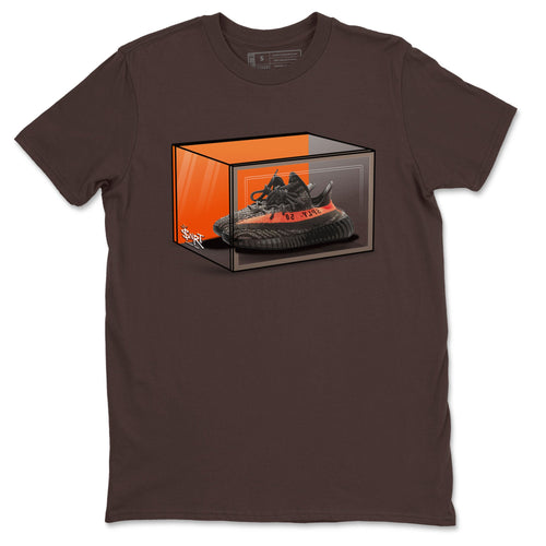 Yeezy 350 Carbon Beluga shirt to match jordans Shoe Box sneaker tees Yeezy Boost 350 Carbon Beluga SNRT Sneaker Release Tees Unisex Dark Chocolate 2 T-Shirt