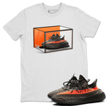 Yeezy 350 Carbon Beluga shirt to match jordans Shoe Box sneaker tees Yeezy Boost 350 Carbon Beluga SNRT Sneaker Release Tees Unisex White 1 T-Shirt