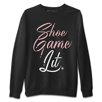 Air Jordan 1 Washed Pink Sneaker Match Tees Shoe Game Lit Shoe Lace Sneaker Tees Air Jordan 1 High OG WMNS Washed Pink Sneaker Release Tees Unisex Shirts Black 2