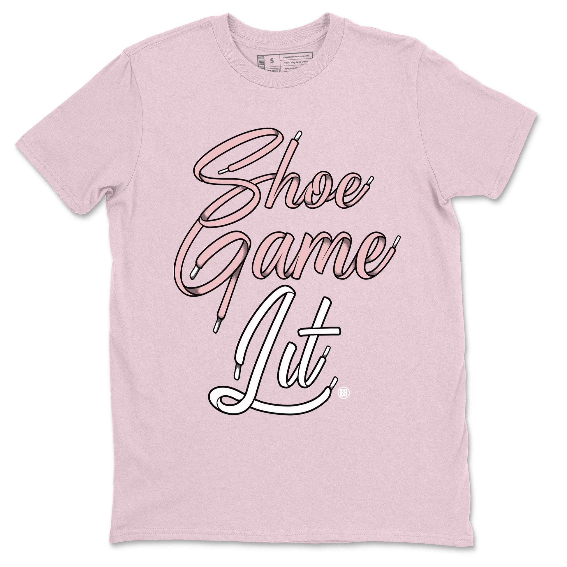 Air Jordan 1 Washed Pink Sneaker Match Tees Shoe Game Lit Shoe Lace Sneaker Tees Air Jordan 1 High OG WMNS Washed Pink Sneaker Release Tees Unisex Shirts Pink 2