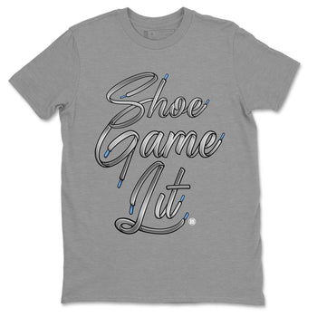 Air Jordan 11 White Cement Sneaker Match Tees Shoe Game Lit Shoe Lace Sneaker Tees Air Jordan 11 Cement Grey Sneaker Release Tees Unisex Shirts Heather Grey 2