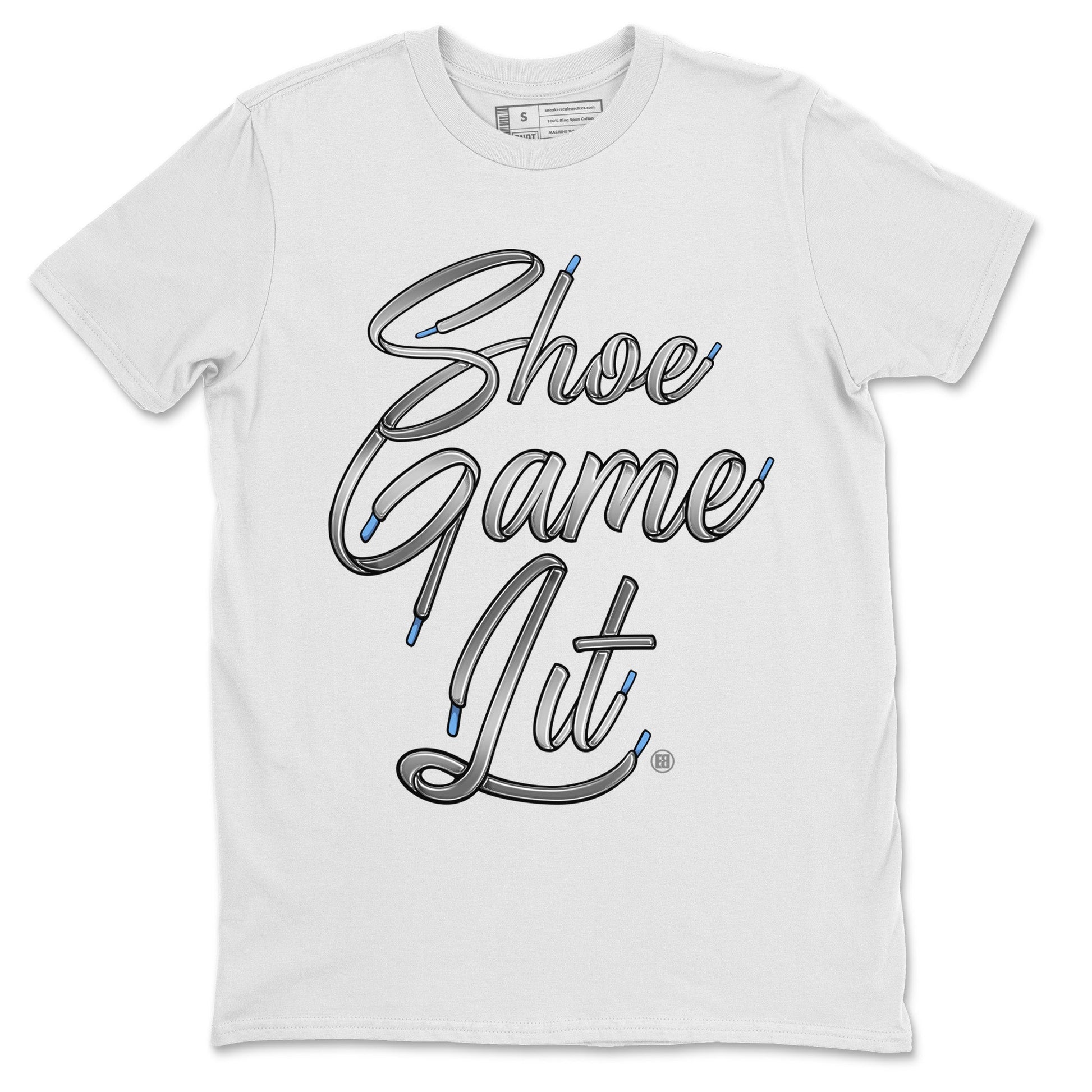 Air Jordan 11 White Cement Sneaker Match Tees Shoe Game Lit Shoe Lace Sneaker Tees Air Jordan 11 Cement Grey Sneaker Release Tees Unisex Shirts White 2