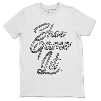 Air Jordan 11 White Cement Sneaker Match Tees Shoe Game Lit Shoe Lace Sneaker Tees Air Jordan 11 Cement Grey Sneaker Release Tees Unisex Shirts White 2