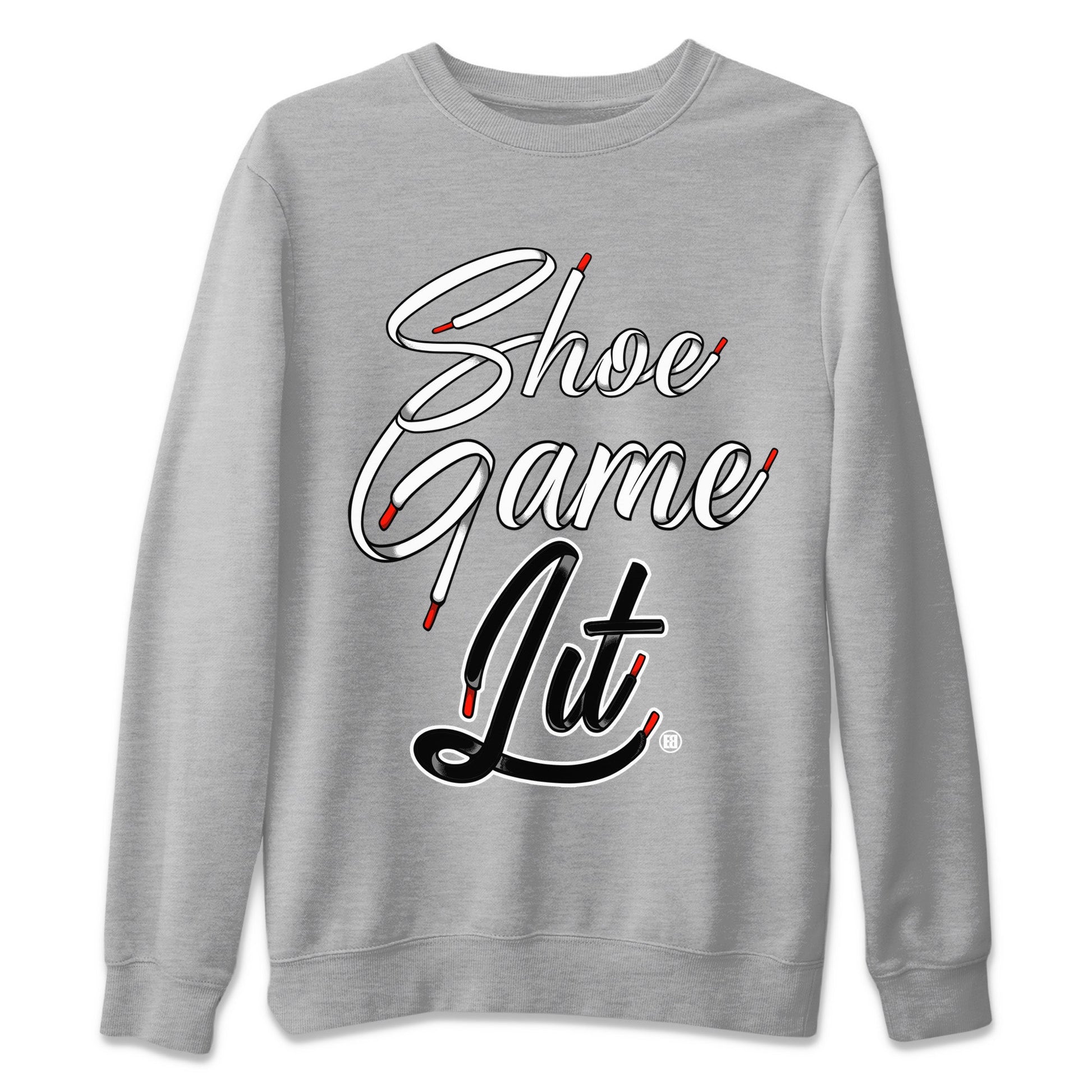 Air Jordan 13 Black Flint Sneaker Match Tees Shoe Game Lit Shoe Lace Sneaker Tees Air Jordan 13 Black Flint Sneaker Release Tees Unisex Shirts Heather Grey 2