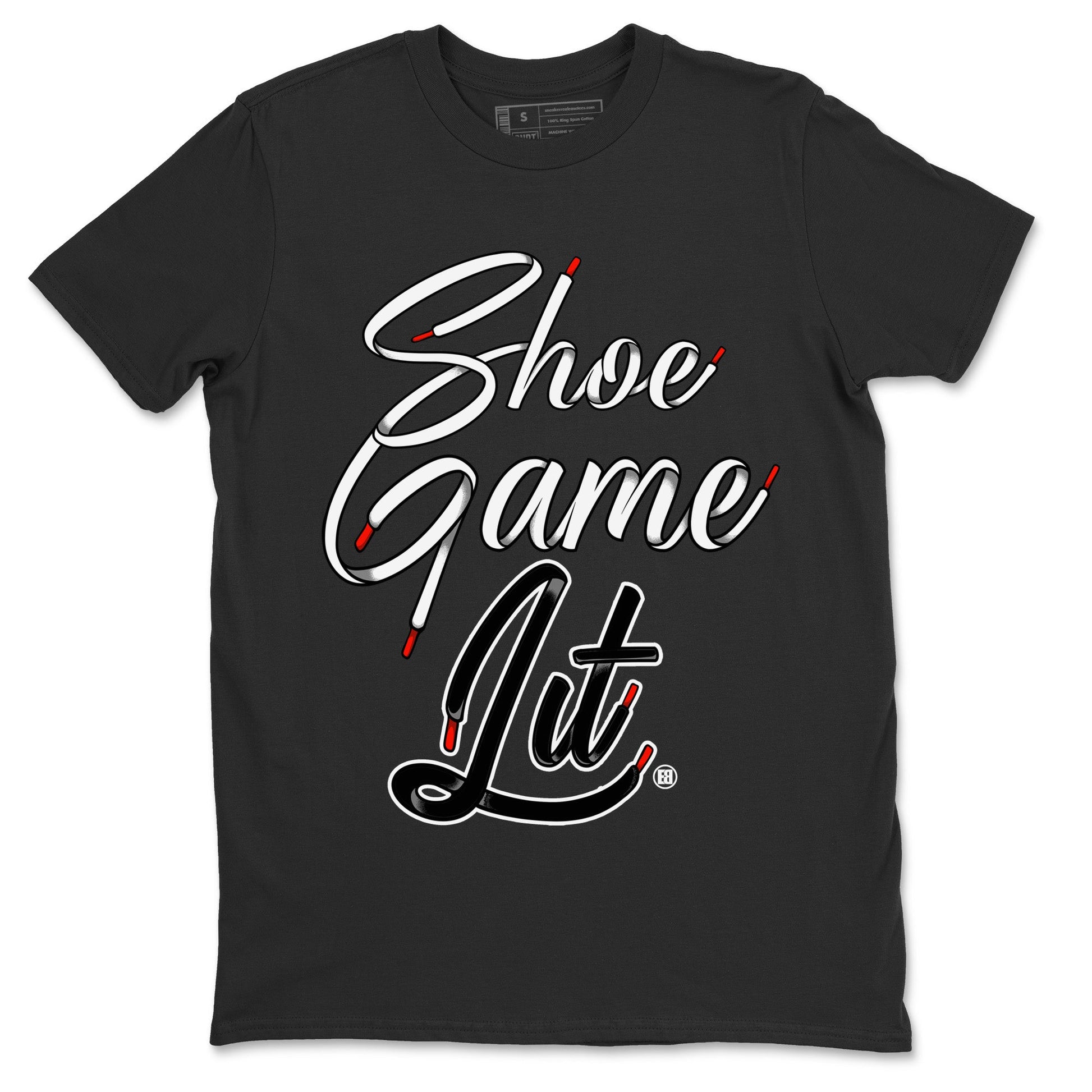 Air Jordan 13 Black Flint Sneaker Match Tees Shoe Game Lit Shoe Lace Sneaker Tees Air Jordan 13 Black Flint Sneaker Release Tees Unisex Shirts Black 2