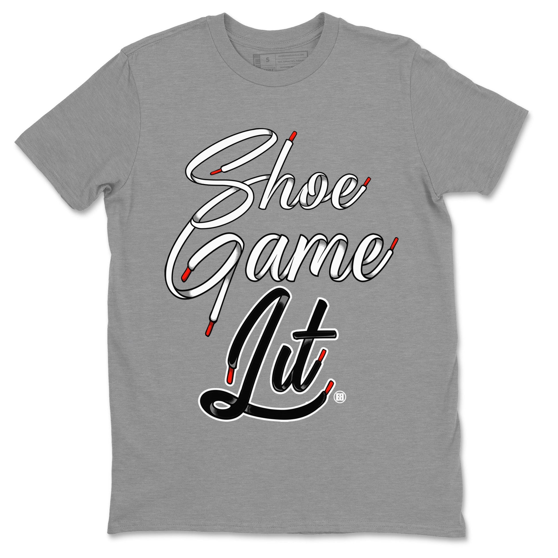 Air Jordan 13 Black Flint Sneaker Match Tees Shoe Game Lit Shoe Lace Sneaker Tees Air Jordan 13 Black Flint Sneaker Release Tees Unisex Shirts Heather Grey 2