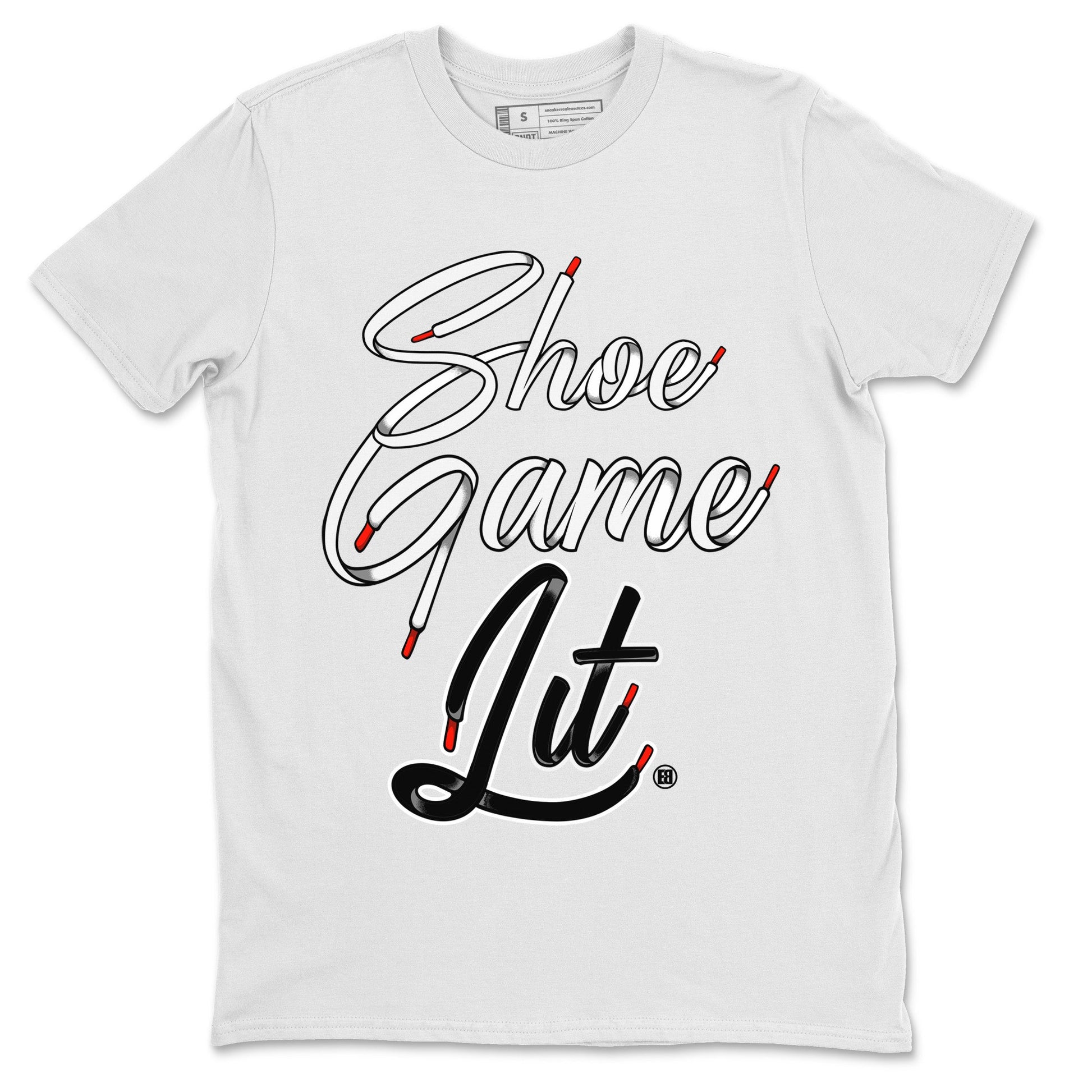Air Jordan 13 Black Flint Sneaker Match Tees Shoe Game Lit Shoe Lace Sneaker Tees Air Jordan 13 Black Flint Sneaker Release Tees Unisex Shirts White 2