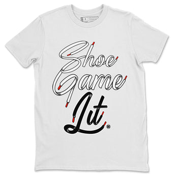 Air Jordan 13 Black Flint Sneaker Match Tees Shoe Game Lit Shoe Lace Sneaker Tees Air Jordan 13 Black Flint Sneaker Release Tees Unisex Shirts White 2