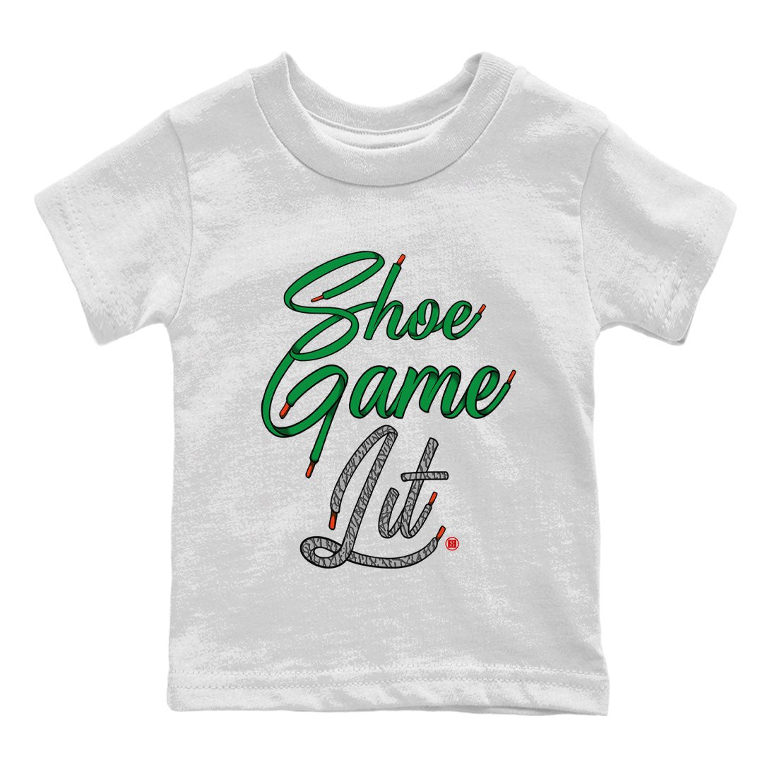 Air Jordan 3 Lucky Green Sneaker Match Tees Shoe Game Lit Shoe Lace Sneaker Tees Air Jordan 3 Lucky Green Sneaker Release Tees Kids Shirts White 2