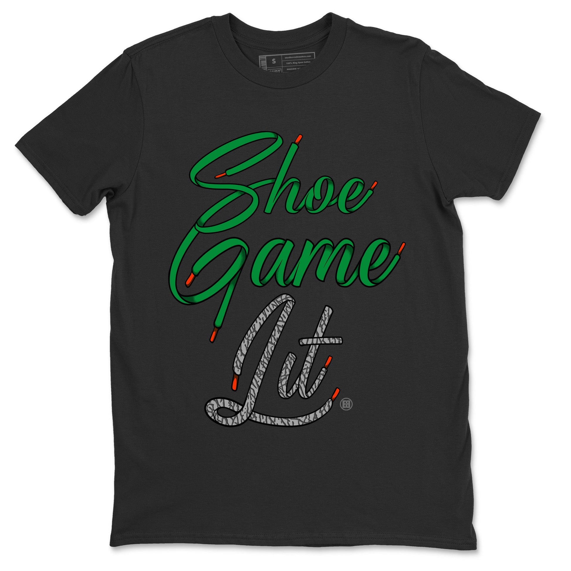 Air Jordan 3 Lucky Green Sneaker Match Tees Shoe Game Lit Shoe Lace Sneaker Tees Air Jordan 3 Lucky Green Sneaker Release Tees Unisex Shirts Black 2