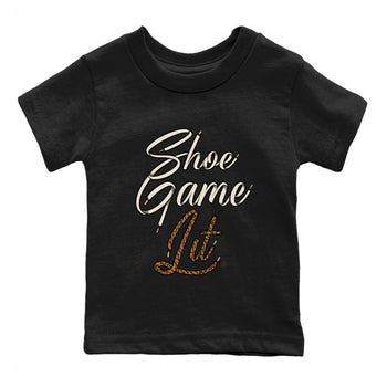Air Jordan 3 Palomino Sneaker Match Tees Shoe Game Lit Shoe Lace Sneaker Tees Jordan 3 Retro Palomino Sneaker Release Tees Kids Shirts Black 2