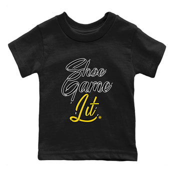 Air Jordan 4 Thunder Shoe Game Lit Shoe Lace Baby and Kids Sneaker Tees Air Jordan 4 Thunder Kids Sneaker Tees Washing and Care Tip