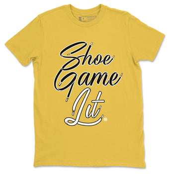 Shoe Game Lit Shoe Lace Unisex Tops - Air Jordan 4 Thunder - SNRT Sneaker Tee