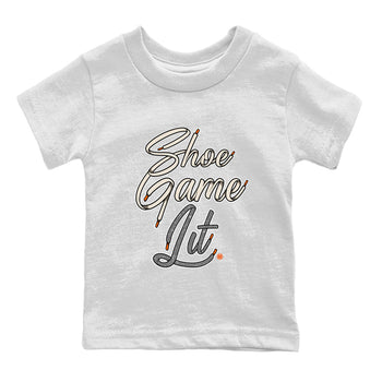 Air Jordan 5 Craft Sneaker Match Tees Shoe Game Lit Shoe Lace Sneaker Tees Air Jordan 5 Retro Craft Tees Kids Shirts White 2
